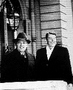 Presidents Reagan and Gorbechev