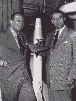 Walt Disney with Wernher von Braun